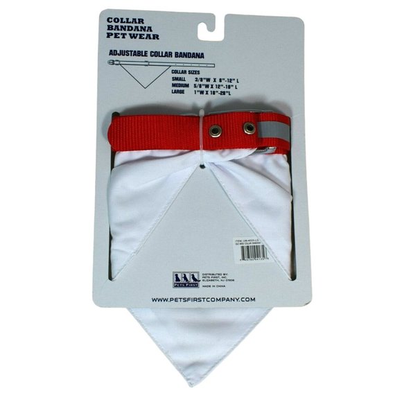 NCAA Dog Medium Pet Reflective Bandana Collar University of Mississippi Ole Miss - Picture 2 of 2